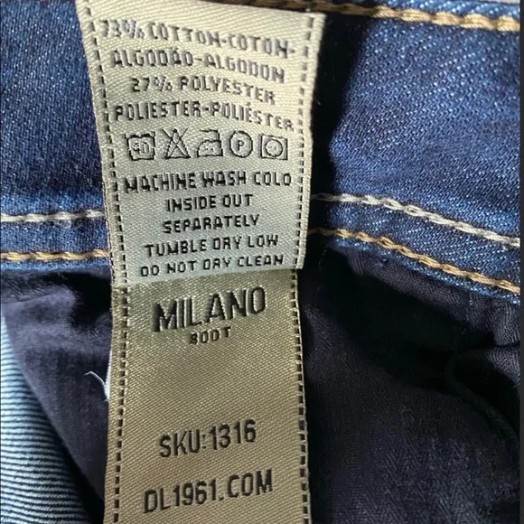 Like new DL1961 Milano Boot jean, sz26 - Picture 8 of 12